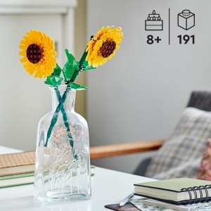 LEGO Botanicals 40524 Set Flori Artificiale - Decoratiune cu Floarea Soarelui pentru Copii 8 - Img 2
