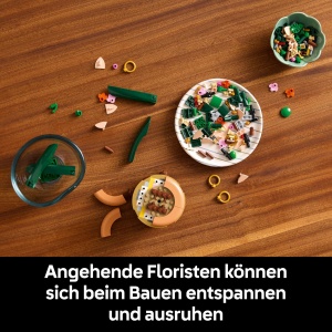 LEGO Botanicals Mini orhidee - Set de flori artificiale - Decoratiuni pentru sufragerie sau birou - Cadou pentru femei si barbati - Plante artificiale - Img 3