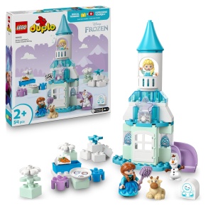 LEGO DUPLO Frozen 10455 Castelul de Gheata al Elsei si Annei Set cu Lumini si Figurine