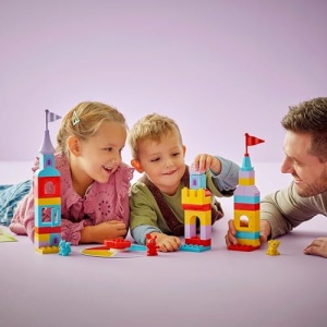 LEGO DUPLO Hopsys Burgspiel 10450 Joc Educativ pentru Copii cu Figurine si Castel - Img 9