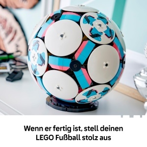 LEGO Editions 43019 Model 3D Minge Fotbal cu Mini Stadion Interactiv 1498 Piese - Img 7