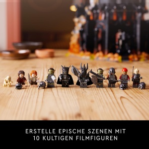 LEGO Icons Barad-dur 10333 Set pentru Adulti 5471 Piese Minifigurine Sauron Frodo Sam - Img 5
