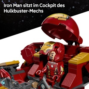 LEGO Marvel Hulkbuster vs Hulk 76343 Set Supereroi cu Minifigurine si Mech Articulat - Img 5