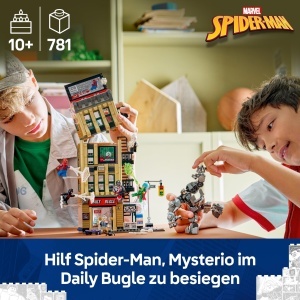 LEGO Marvel Spider-Man vs Mysterio 76342 Set cu 7 Minifigurine si Turn de 4 Etaje - Img 2