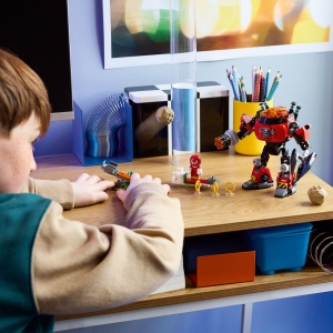 LEGO Sonic 77005 Knuckles vs Dr Eggman Mech cu Minifigurine si Accesorii Interactive - Img 7