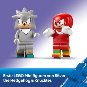 LEGO Sonic The Hedgehog Silvers Auto vs Knuckles Monstertruck 77118 Set Constructie 378 Piese - Img 5