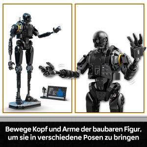 LEGO Star Wars 75434 Droid K-2SO Figurina de Constructie si Expozitie 845 Piese - Img 4