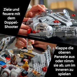LEGO Star Wars Millennium Falcon 75426 Set Interactiv cu Minifigurine si Functii SMART - Img 3