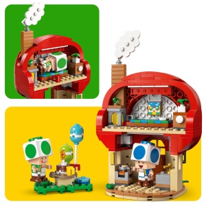 LEGO Super Mario Set Toads Haus 72041 Interactiv cu Figurine si Accesorii - Img 5