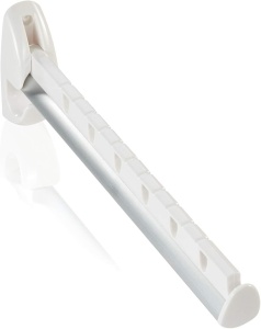Leifheit Wandkleiderhalter Airette 31 cm Suport pentru 7 umerase Pliabil si Rezistent la Intemperii
