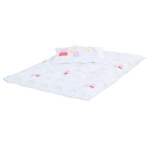 Lenjerie de pat copii roba Peppa Pig 100x135 cm bumbac albroz - Img 3