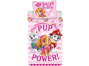 Lenjerie de pat pentru copii Paw Patrol Heroes, 140x200 cm, 70x90 cm, multicolora