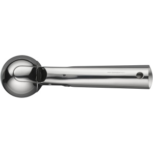 Lingura de inghetata WMF Gourmet 18 cm, lingura de inghetata cu ejector, otel inoxidabil lustruit Cromargan, lingura pentru linguri de inghetata, orez, chiftelute de pepene galben, aluat de biscuiti - Img 3