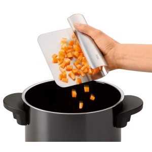 Lingura de legume Silit Cut'n Serve 11 x 15 cm, ustensile de bucatarie din otel inoxidabil mat, ajutor de bucatarie, racleta de aluat pentru bucatarie, poate fi spalat in masina de spalat vase - Img 2