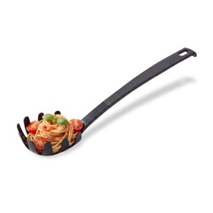 Lingura pentru spaghete Fackelmann 23745, 30cm, plastic, negru