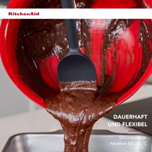 Lingura spatula KitchenAid Softgrip rezistenta la caldura Gri antracit - Img 3