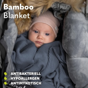 Lionelo Bamboo Blanket Babydecke 100x75 cm Material Antibacterian si Hypoalergenic - Img 5