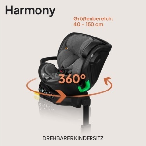 Lionelo Harmony I-Size Scaun Auto Rotativ 360deg cu ISOFIX Reglabil Protectie Laterala - Img 8