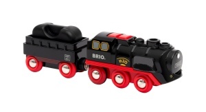 Locomotiva cu aburi BRIO World 33884 cu rezervor de apa si abur real pentru copii 3 - Img 4