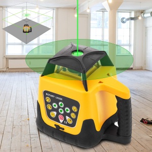 Lumina verde laser rotativa profesionala VEVOR Max Suprafata de lucru 500m laser rotativ 360 rezistent la apa si praf Timp de lucru in aer liber 20 de - Img 4