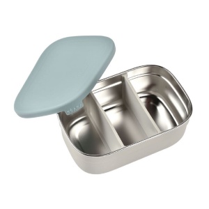 Lunchbox BEABA, 760mL, inox, grialbastru, 100 etansa - Img 5