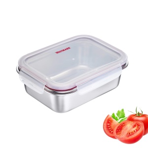 Lunchbox din inox Westmark, 600 ml, sigilata, BPA-free, argintie