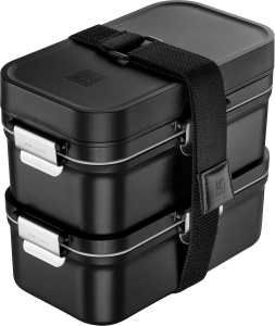 Lunchbox Modular ZWILLING FRESH SAVE, 2 x 800 ml, Bruchsicher, Negru