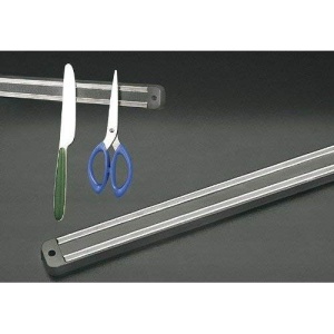 Magnetika Metaltex 258198 Suport Magnetic pentru Cutite Montare pe Perete Argintiu si Negru - Img 5