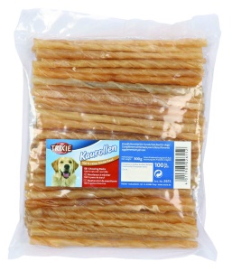 Mancare pentru caini TRIXIE Rola de Mestecat din Rind 100 buc, 12 cm, 7-8 mm - Img 2