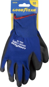 Manusi de lucru Goodyear, marimea 10, culoare albastrunegru, din nylon elastic - Img 3