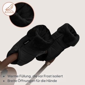 Manusi pentru Carucior Lionelo Handmuff Oli Set 2 bucati, impermeabile, confortabile - Img 4