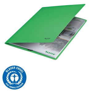 Mapa de Documente Leitz Recycle A4, 10 buc, 250 foi, Verde, 100 reciclat - Img 2