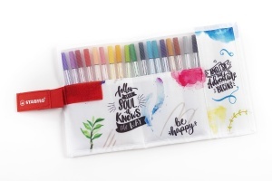 Marker Premium STABILO Pen 68 brush, 24 culori, varf flexibil - Img 2
