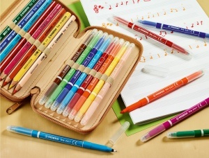 Marker STABILO Trio 2 in 1 - Filzstift si Fineliner, 11 culori, 0,5 mm si 2,0 mm - Img 5