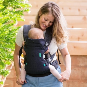 Marsupiu Infantino Flip Advanced 4-in-1 Ergonomic Negru Denim 36-145 kg - Img 6