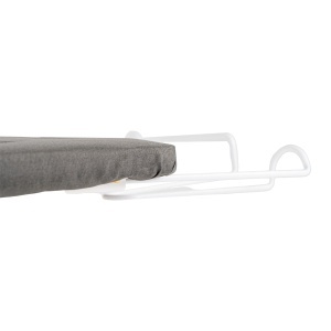 Masa de calcat JOCCA, 80 x 30 cm, design compact, culoare gri inchis - Img 6