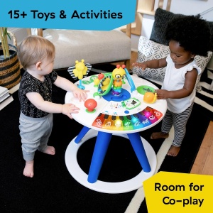 Masa de joaca Baby Einstein Around We Grow 4-in-1, cu muzica si lumini, 15 jucarii - Img 4