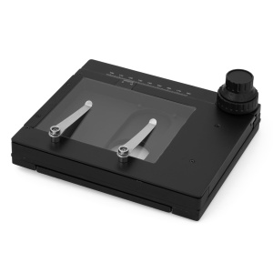 Masa de pozitionare Bresser pentru microscoape stereo, 95 mm, miscari X-Y, Nonius