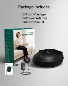 Masaj Electric pentru Picioare Snailax cu Functie de Calorifere, Knetmassage si Comprimare Aer - Img 9