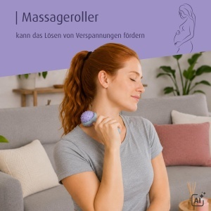 Masaj Roller Reer pentru Sarcina, Ergonomic, Culoare Lila - Img 2