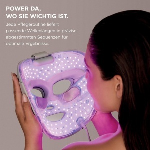 Masca LED pentru fata Shark CryoGlow, racire oculara, anti-aging, culoare mov - Img 5