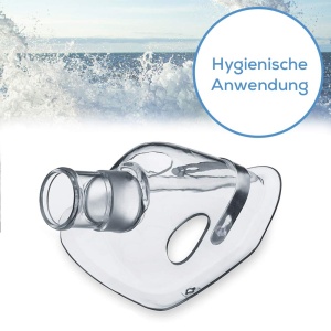 Masca pentru bebelusi Beurer pentru inhalare, cu curea de fixare, pentru bebelusi si copii mici de la 0 la 3 ani, accesoriile pentru inhalatoare pot fi utilizate cu inhalatoarele Beurer - Img 4