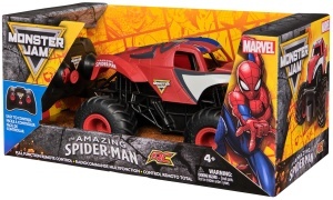 Masina cu telecomanda Monster Jam Spider-Man, 124, interiorexterior, negru - Img 9