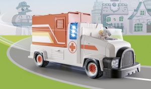 Masina de Ambulanta PLAYMOBIL 70913 cu Sunet si Lumina, Jucarie pentru Copii de la 3 Ani - Img 7