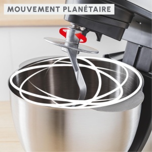 Masina de bucatarie Moulinex Bake Partner QA521B25 Masina de framantat planetara puternica 1100W Kit de accesorii BakeGood de performanta durabila - Img 6