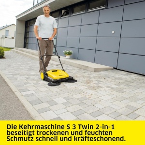 Masina de curatat Karcher S 3 Twin 2-in-1, latime de lucru 650 mm, capacitate 16 l - Img 2