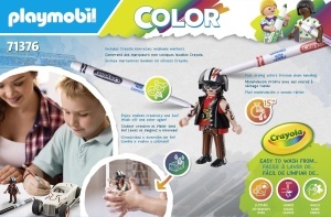 Masina de curse PLAYMOBIL Color 71376, 20 piese, cu markere si accesorii - Img 6