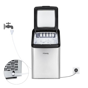 Masina de facut gheata H.Koenig KBP40, 15 kgzi, rezervor 2,8 L, inox - Img 6