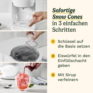 Masina de facut inghetata Cuisinart Cool Combo 1,4 L, 2-in-1, alba - Img 4