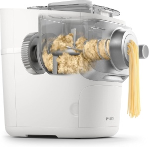 Masina de facut paste Philips HR266000, automata, 6 forme, alba - Img 3